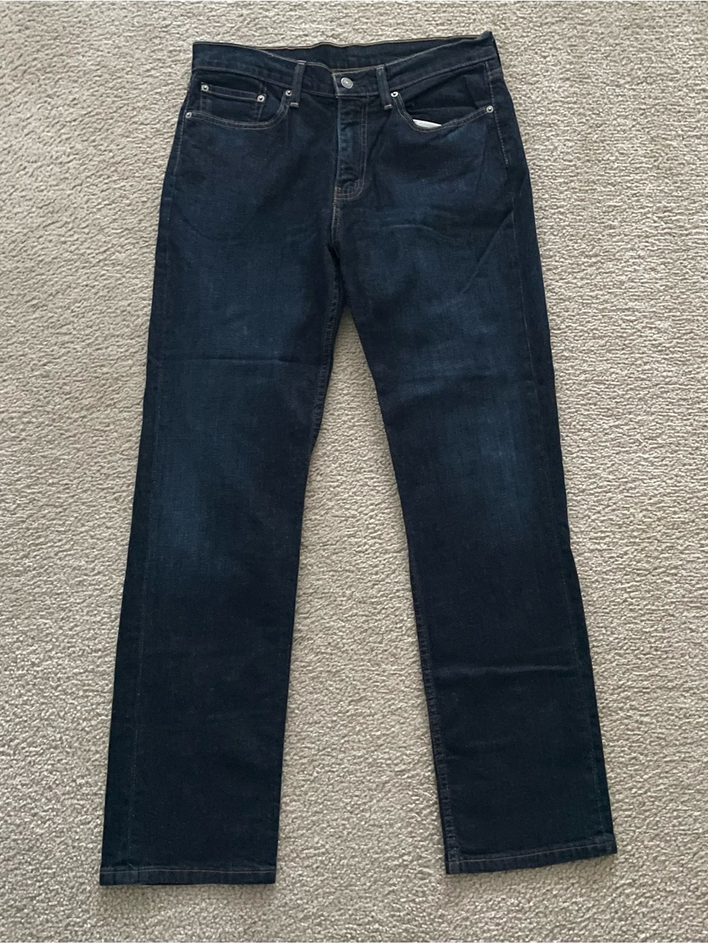NWOT Levi's Men's 514 Dark Blue Straight-Fit Jeans 32Wx32L - Picture 2 of 14